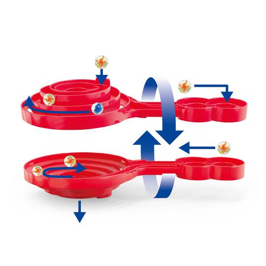 Hape Quadrilla Wooden Super Spiral Marble Run Construction Set
